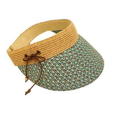 Tweed Brim Sun Visor Visor Cap Boardwalk Style Hats da726BL Blue