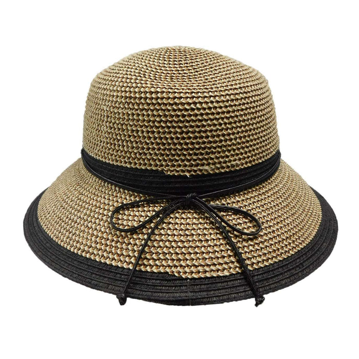 Two Tone Summer Cloche - Karen Keith Cloche Great hats by Karen Keith