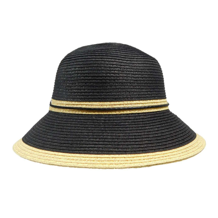 Two Tone Summer Cloche - Karen Keith Cloche Great hats by Karen Keith