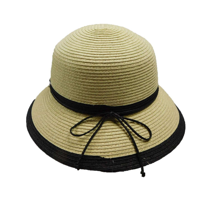 Two Tone Summer Cloche - Karen Keith Cloche Great hats by Karen Keith
