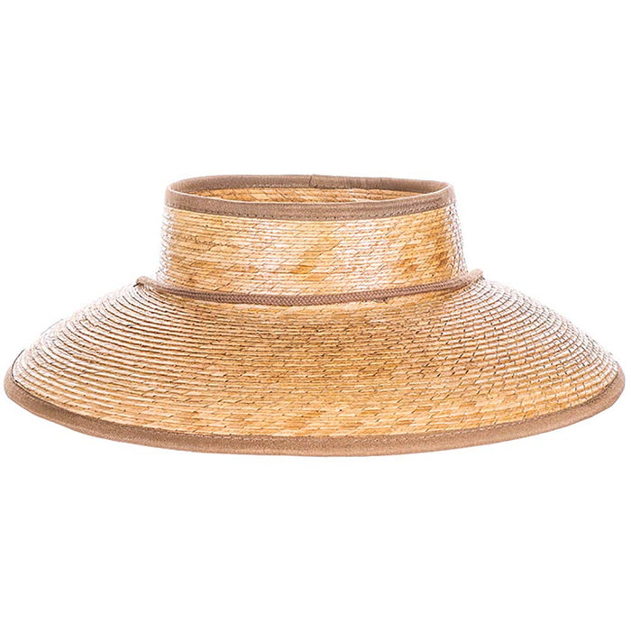 Unisex Open Crown Palm Visor Hat - Scala Hats Visor Cap Scala Hats