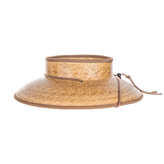 Unisex Open Crown Palm Visor Hat - Scala Hats Visor Cap Scala Hats