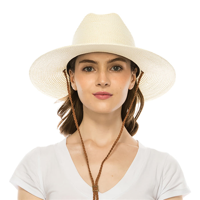 Unisex Packable Straw Cattleman Cowboy Hat  - Boardwalk Style Cowboy Hat Boardwalk Style Hats