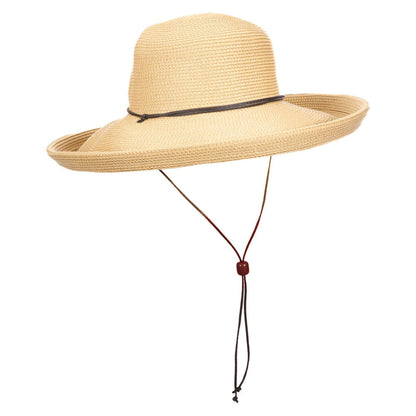 Up Turned Brim Summer Hat - Scala Collection Hats Kettle Brim Hat Scala Hats WSlp214NT Natural