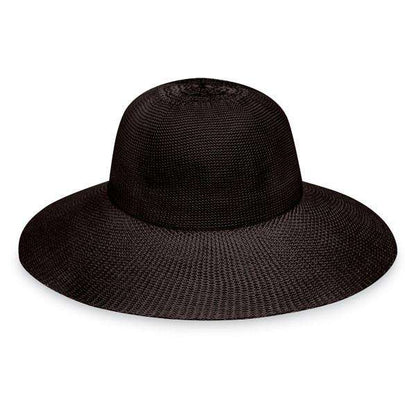 Victoria Diva by Wallaroo Hats Wide Brim Hat Wallaroo Hats VICD-20-BK Black M/L (58 cm)