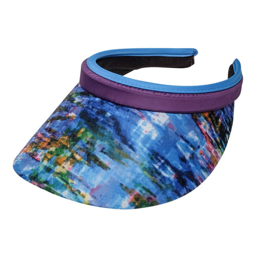Waterfall Clip On Sun Visor - GloveIt® Golf Hats Visor Cap GloveIt VC439 Purple
