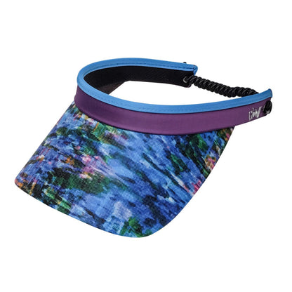 Waterfall Coil Lace Sun Visor - GloveIt® Golf Hats Visor Cap GloveIt V439 Purple