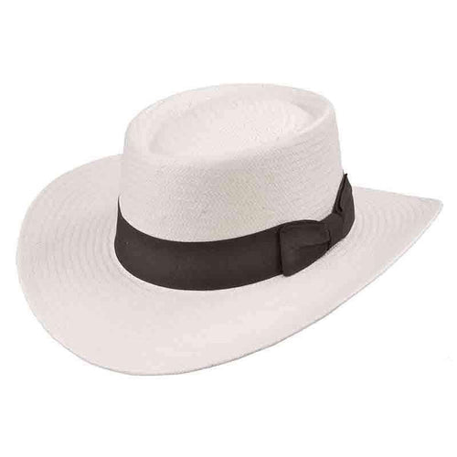 White Toyo Gambler Golf Hat by Kenny Keith Gambler Hat Great hats by Karen Keith TM44m Medium (57 cm) White