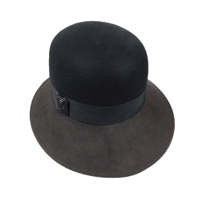 Wide Brim Cloche Style Hat - Scala Collection Hats Cloche Scala Hats