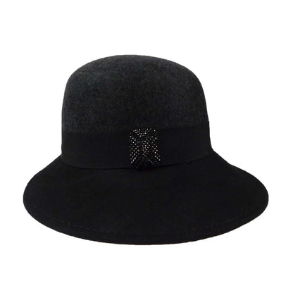 Wide Brim Cloche Style Hat - Scala Collection Hats Cloche Scala Hats