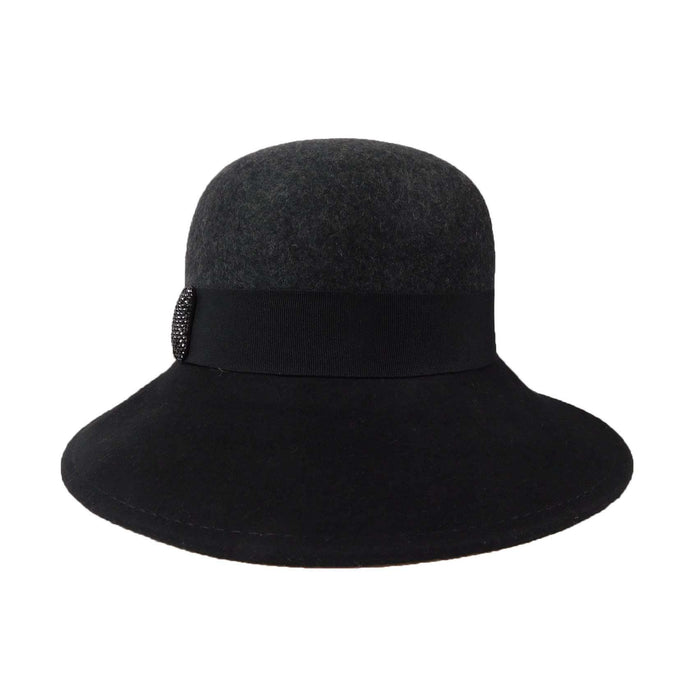 Wide Brim Cloche Style Hat - Scala Collection Hats Cloche Scala Hats