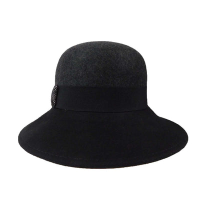 Wide Brim Cloche Style Hat - Scala Collection Hats Cloche Scala Hats