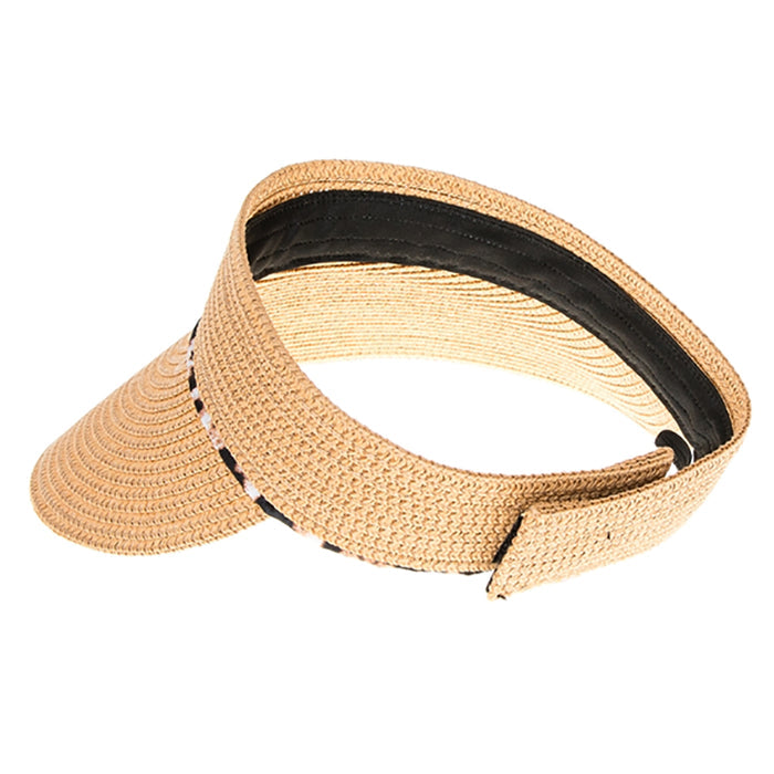 Wide Brim Sun Visor for Petite Heads - Boardwalk Style Visor Cap Boardwalk Style Hats