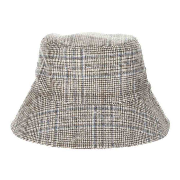 Wool Blend Scottish Tweed Bucket Hat - Scala Hats Bucket Hat Scala Hats LW758 Brown OS