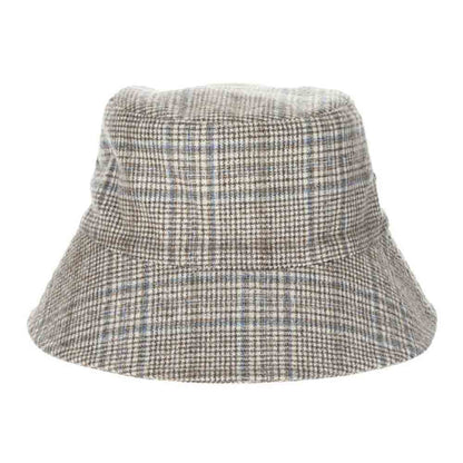 Wool Blend Scottish Tweed Bucket Hat - Scala Hats Bucket Hat Scala Hats LW758 Brown OS