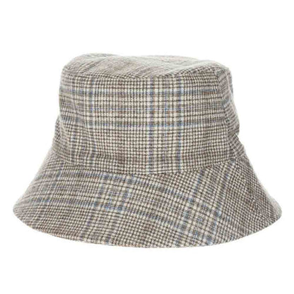 Wool Blend Scottish Tweed Bucket Hat - Scala Hats Bucket Hat Scala Hats