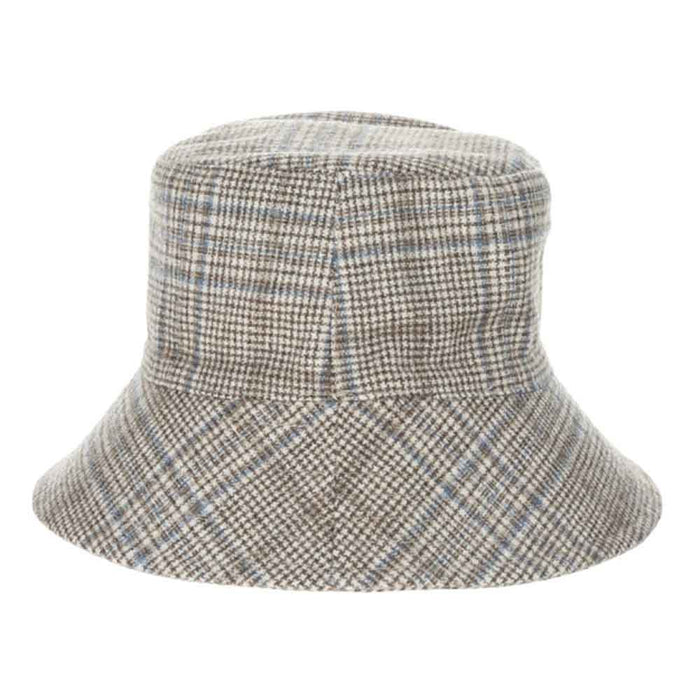 Wool Blend Scottish Tweed Bucket Hat - Scala Hats Bucket Hat Scala Hats