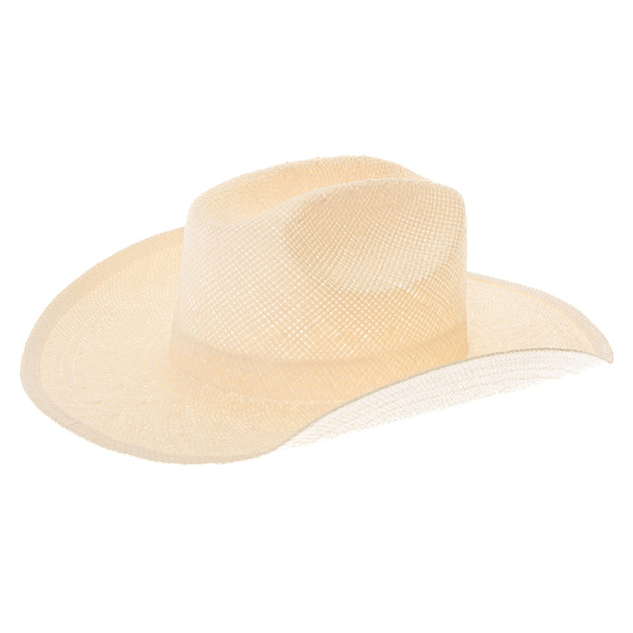 Woven Toyo Straw Cowboy Hat for Hat Bar Tailoring - Boardwalk Hats Cowboy Hat Boardwalk Style Hats DA1347-IVO Ivory OS