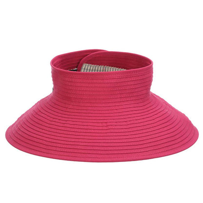 Wrap-Around Fabric Sun Visor Hat - Scala Hats Visor Cap Scala Hats