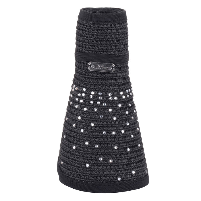Wrap Around Visor Hat with Rhinestones for Small Heads - Sun 'N' Sand Visor Cap Sun N Sand Hats