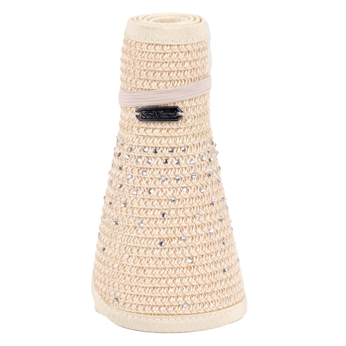 Wrap Around Visor Hat with Rhinestones for Small Heads - Sun 'N' Sand Visor Cap Sun N Sand Hats